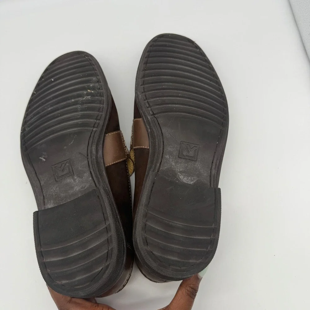 Sandro Moscoloni Mens Brown Suede Leather Penny‎ Loafers Size 10D 6060 LV Brazil